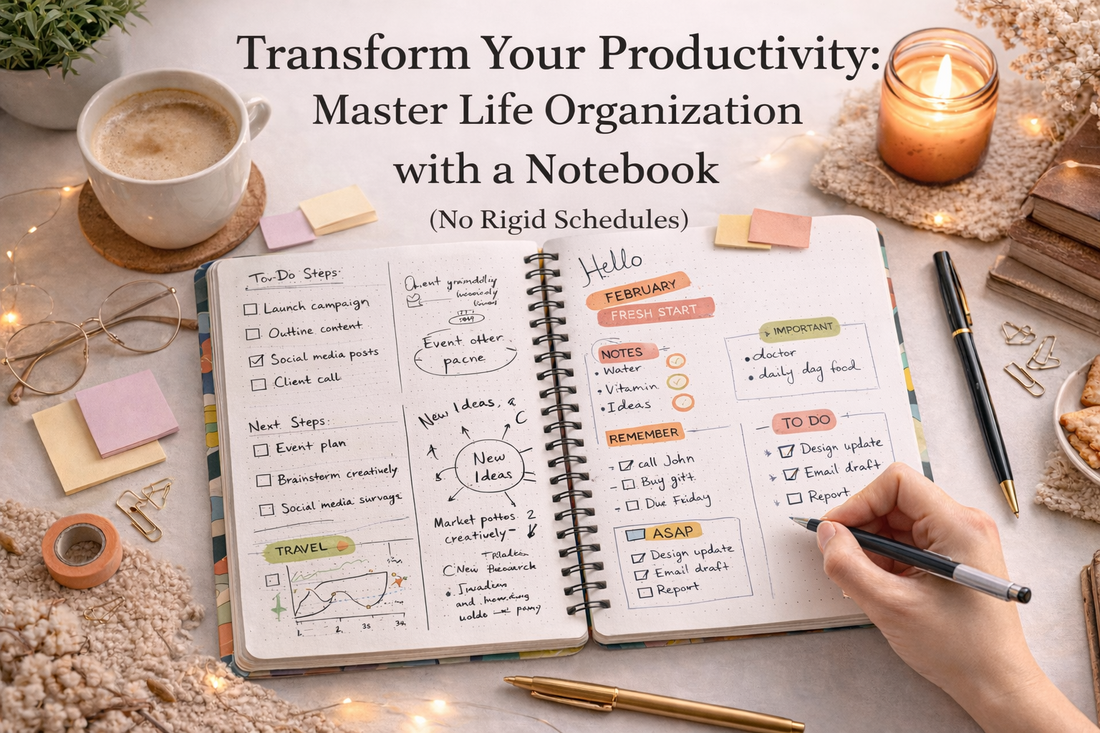 Flexible Planning System: How to Organize Your Life with a Notebook (No Strict Schedules)