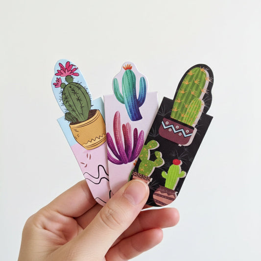 Magnetic Bookmarks – Cactus (3 pcs)