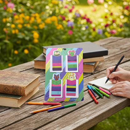 Magnetic Bookmarks – Cute Pups (4 pcs)