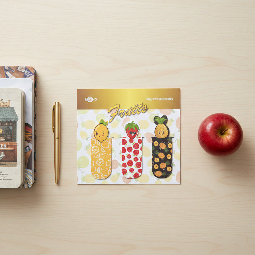 Magnetic Bookmarks – Fruits (3 pcs)