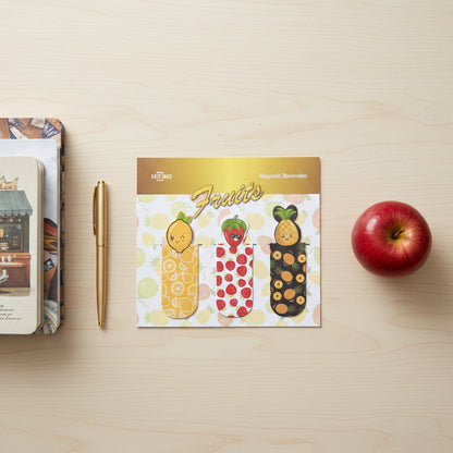 Magnetic Bookmarks – Fruits (3 pcs)