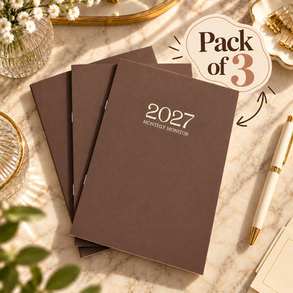 Memo Monthly Monitor 2027, Pack of 3