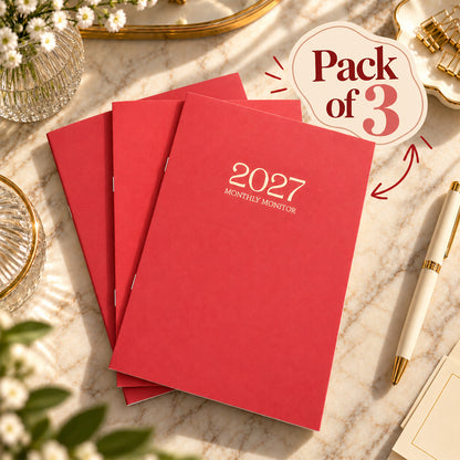Memo Monthly Monitor 2027, Pack of 3