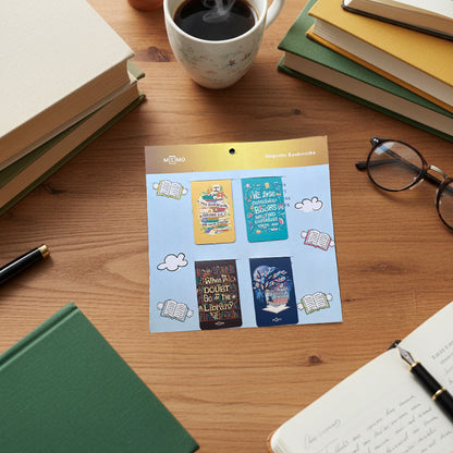 Magnetic Bookmarks – Reading Quotes 2 (4 pcs)