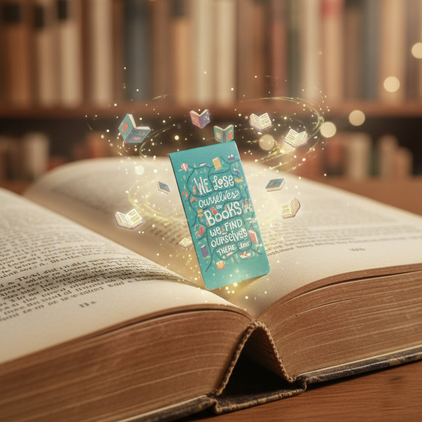Magnetic Bookmarks – Reading Quotes 2 (4 pcs)