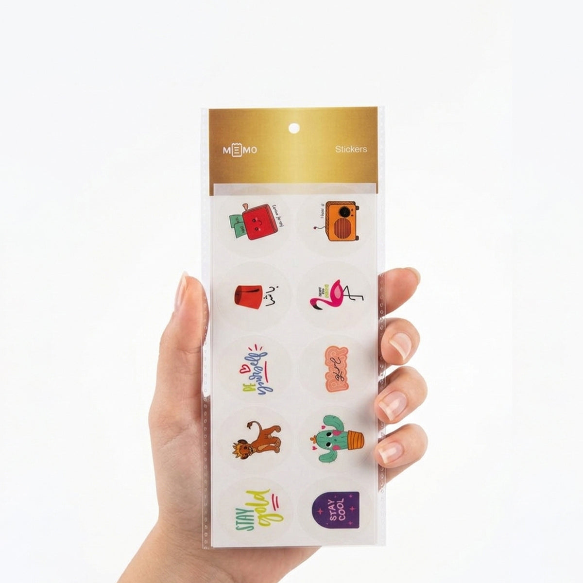 Transparent Stickers (10 pcs) (4 Designs)