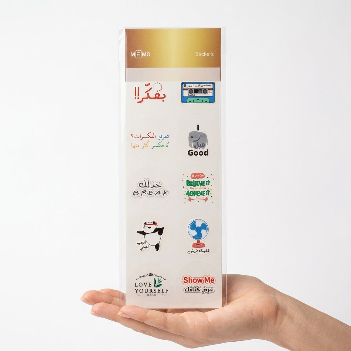 Transparent Stickers (10 pcs) (4 Designs)