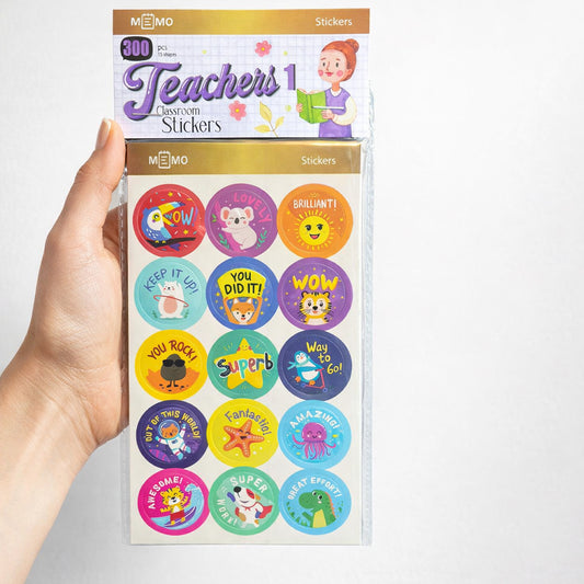 Teachers Reward Stickers for Classroom (300 pcs)