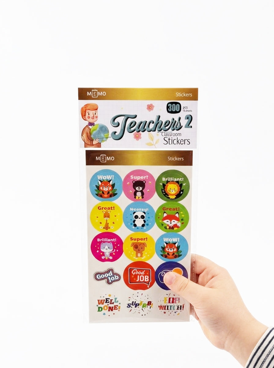 Sticker Sheets – Teachers Reward Stickers for Classroom (300 pcs ...