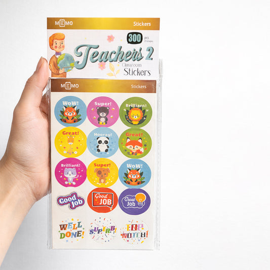 Teachers Reward Stickers for Classroom (300 pcs)