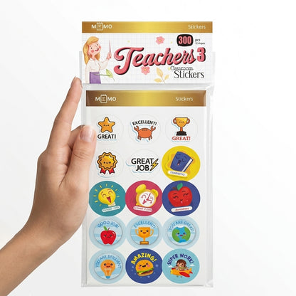 Teachers Reward Stickers for Classroom (300 pcs)