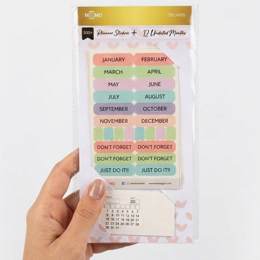 Planner Stickers + 12 Undated Months.