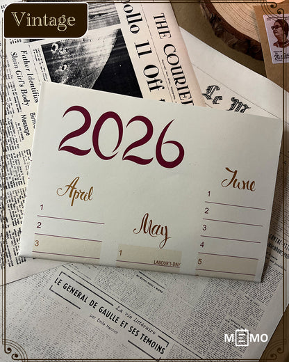 Vintage Weekly Monitor 2026