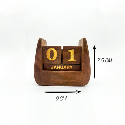 Timeless Rustic Wooden Calendar