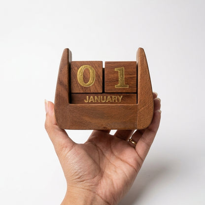 Timeless Rustic Wooden Calendar